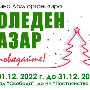 Община Лом организира Коледен базар